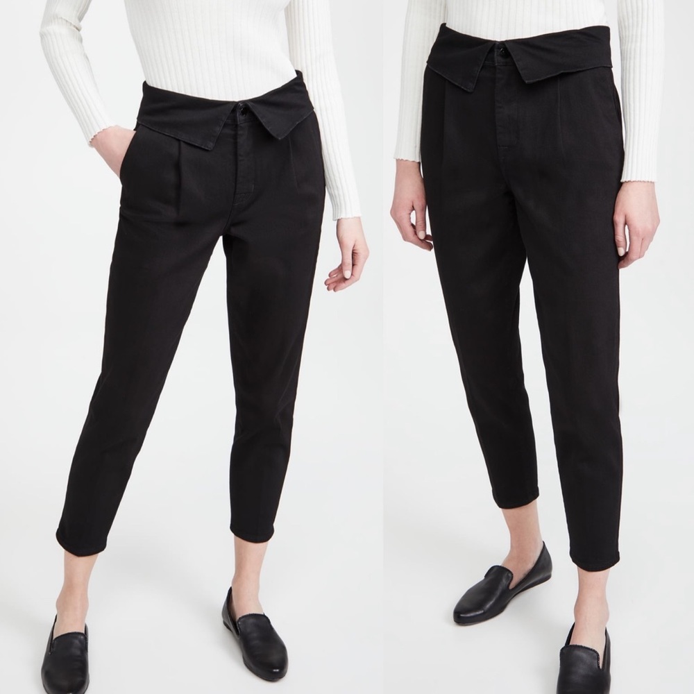Revolve J Brand peg Fold Over Pleat Front jeans - Picture 2 of 14
